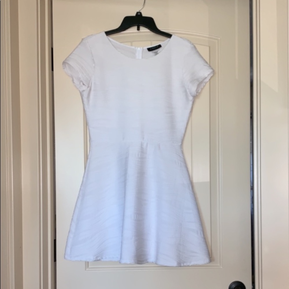 White Ribbed B. Darlin Dress